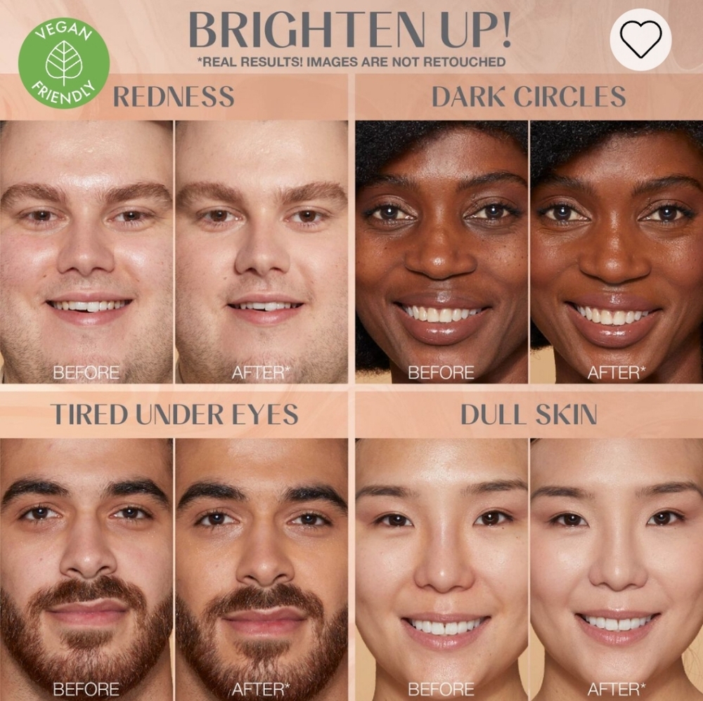 NIB GloWish By Huda Beauty Bright Light Hydrating Sheer Concealer/Fair Cool 1.5 - Picture 3 of 5